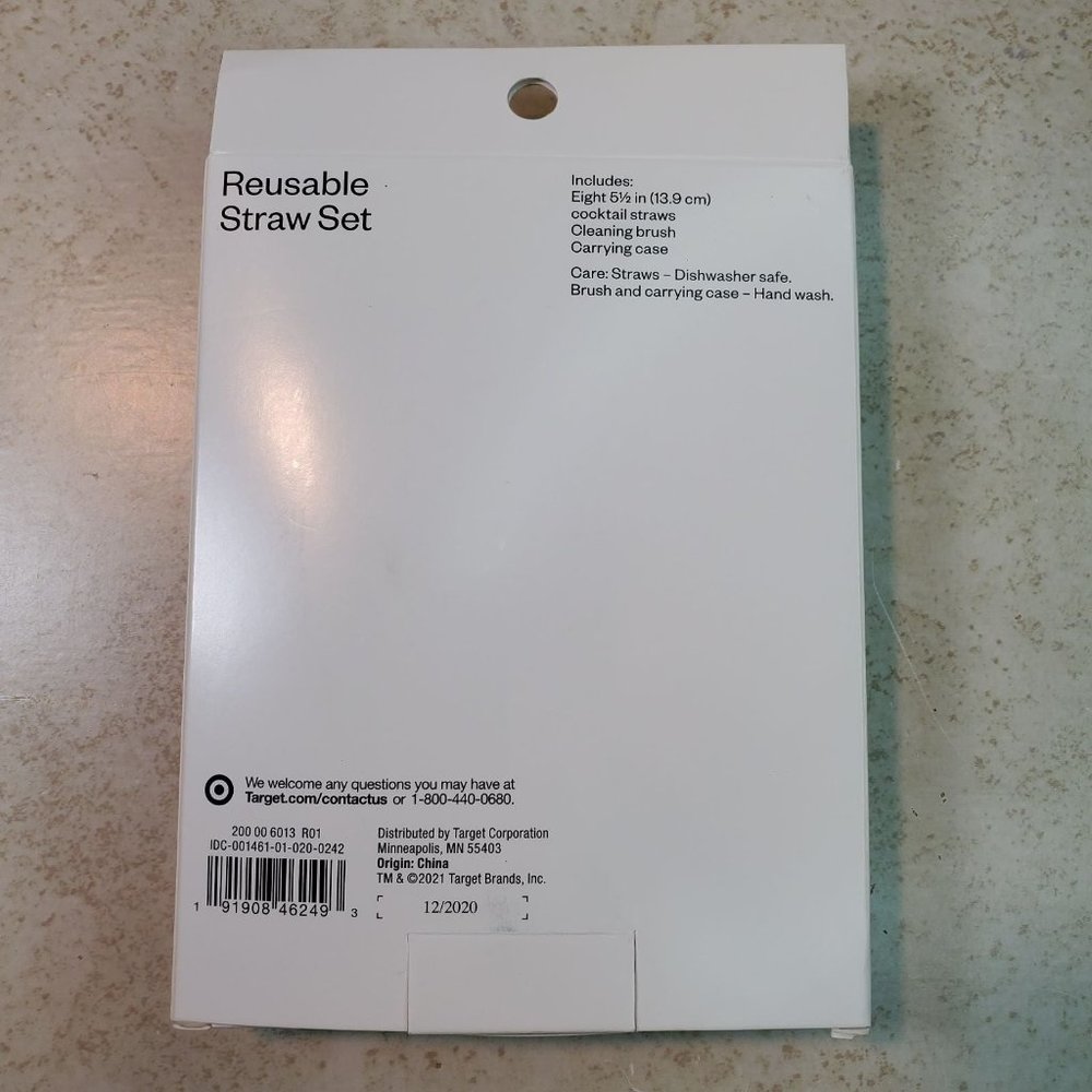 Reusable Straw Set - 10pcs - Picture 2 of 2